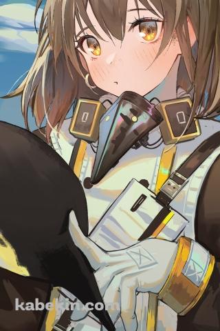 ペンギンを指で触る可愛いマゼラン / エンペラー / アークナイツのAndroidの壁紙(320px x 480px) スマホ用