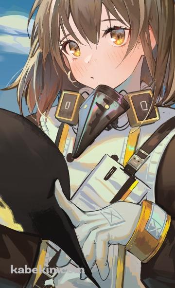 ペンギンを指で触る可愛いマゼラン / エンペラー / アークナイツのAndroidの壁紙(360px x 592px) スマホ用