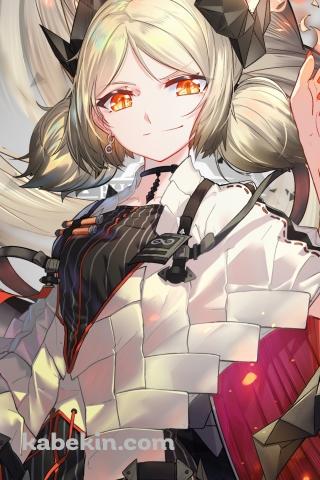 指から炎を出すイフリータ / アークナイツのAndroidの壁紙(320px x 480px) スマホ用