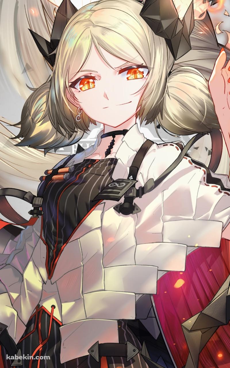 指から炎を出すイフリータ / アークナイツのAndroidの壁紙(800px x 1280px) スマホ用