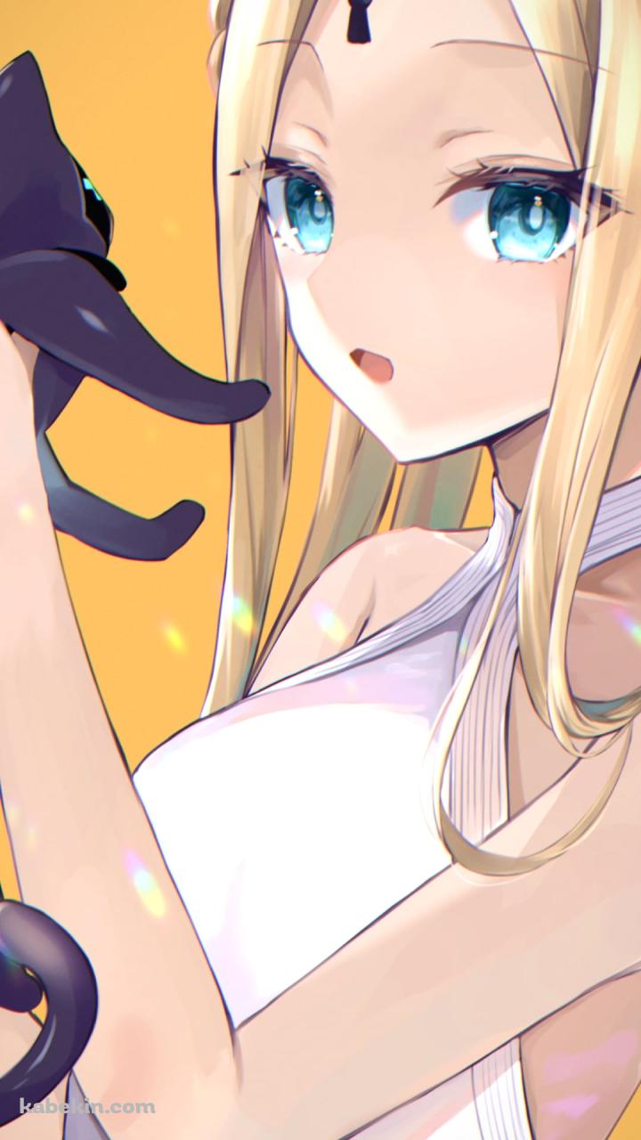 黒猫を抱きかかえているアビゲイル・ウィリアムズ / fate/grand orderのAndroidの壁紙(720px x 1280px) スマホ用