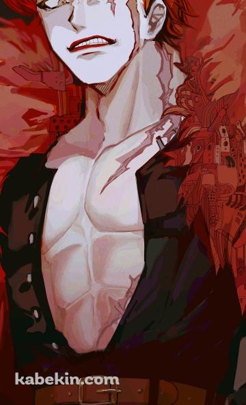 睨みつけるユースタス・キッド / かっこいい / ワンピース / ONE PIECEのAndroidの壁紙(360px x 592px) スマホ用