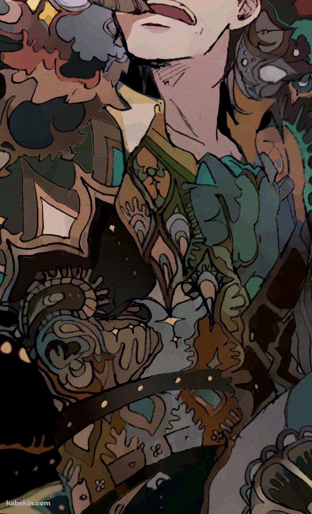 葉巻をくわえて下を見つめるクロコダイル / ワンピース / ONE PIECEのAndroidの壁紙(1080px x 1776px) スマホ用