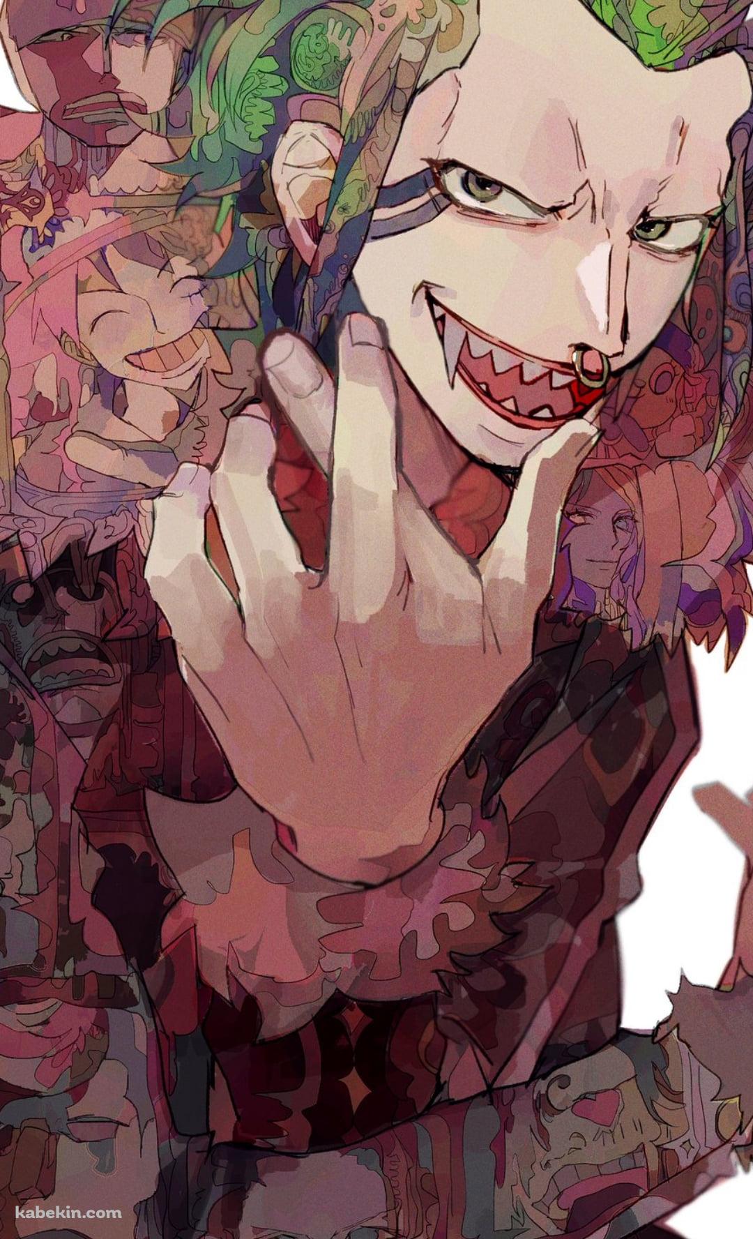 両手を交わすかっこいいバルトロメオ / ワンピース / ONE PIECEのAndroidの壁紙(1080px x 1776px) スマホ用