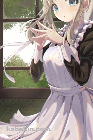 メイド姿の可愛い芹沢あさひ / 窓際 / アイドルマスターシャイニーカラーズのAndroidの壁紙(320px x 480px) スマホ用