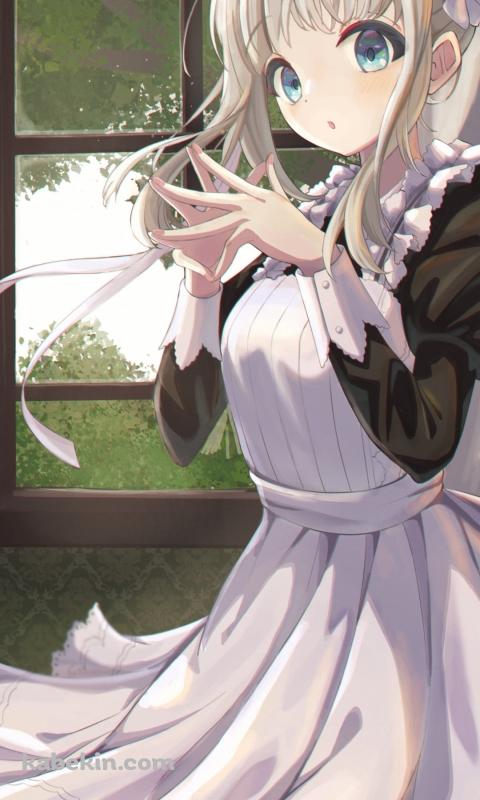 メイド姿の可愛い芹沢あさひ / 窓際 / アイドルマスターシャイニーカラーズのAndroidの壁紙(480px x 800px) スマホ用