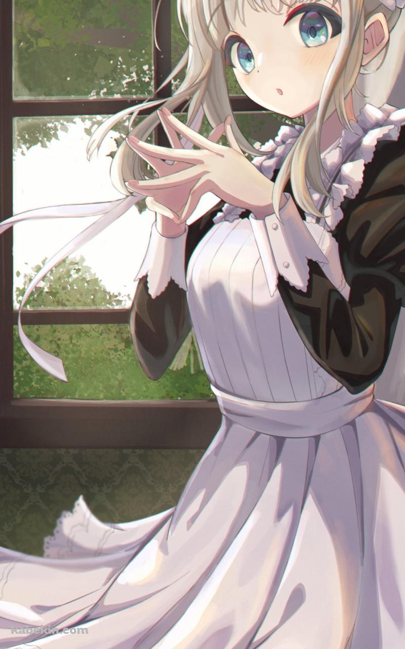 メイド姿の可愛い芹沢あさひ / 窓際 / アイドルマスターシャイニーカラーズのAndroidの壁紙(800px x 1280px) スマホ用
