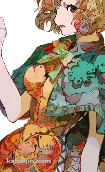 緑とオレンジの服を着たキャロット / 兎耳 / ワンピース / ONE PIECEのAndroidの壁紙(360px x 592px) スマホ用