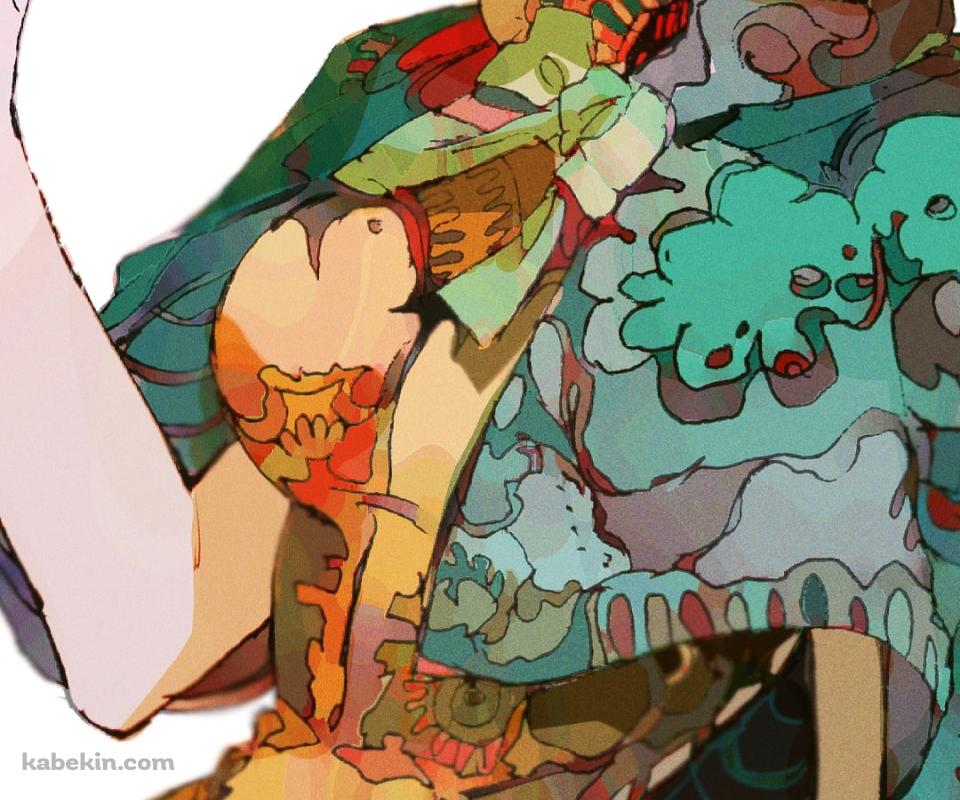 緑とオレンジの服を着たキャロット / 兎耳 / ワンピース / ONE PIECEのAndroidの壁紙(960px x 800px) スマホ用