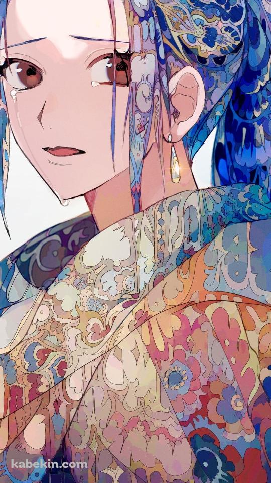 泣いているネフェルタリ・ビビ / 「アラバスタ王国」王女 / ワンピース / ONE PIECEのAndroidの壁紙(540px x 960px) スマホ用