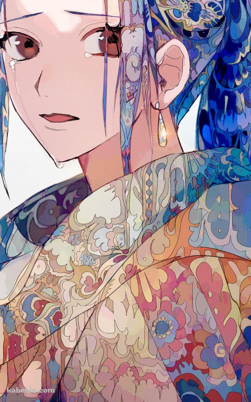 泣いているネフェルタリ・ビビ / 「アラバスタ王国」王女 / ワンピース / ONE PIECEのAndroidの壁紙(800px x 1280px) スマホ用