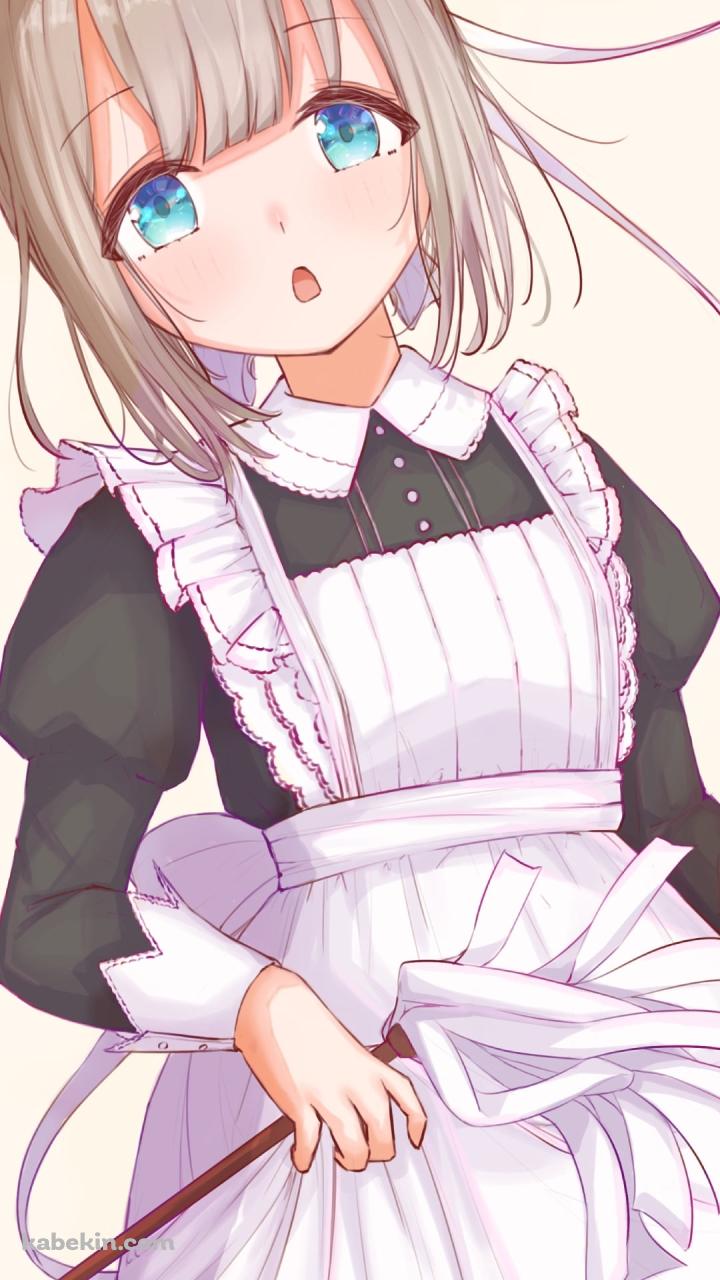 プニプニの可愛い芹沢あさひ / メイド姿 / 青い瞳 / アイドルマスターシャイニーカラーズのAndroidの壁紙(720px x 1280px) スマホ用