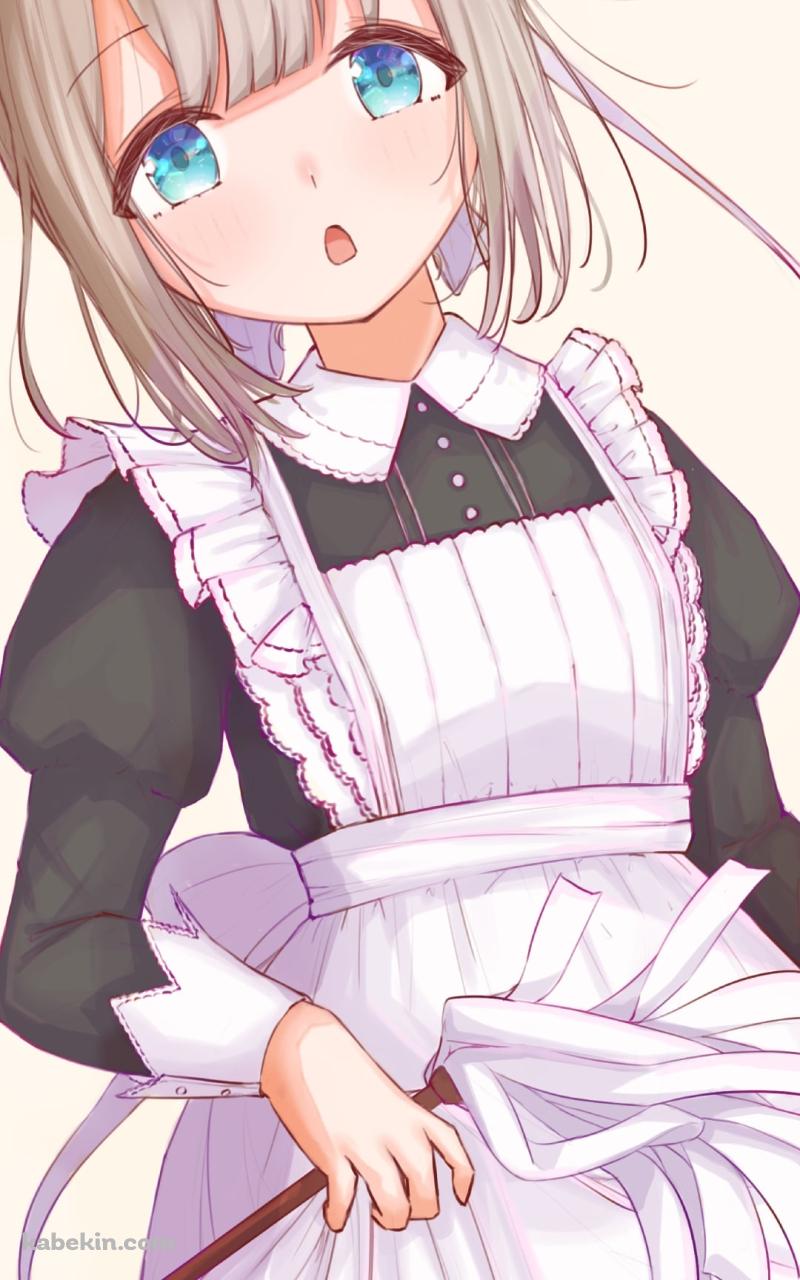 プニプニの可愛い芹沢あさひ / メイド姿 / 青い瞳 / アイドルマスターシャイニーカラーズのAndroidの壁紙(800px x 1280px) スマホ用