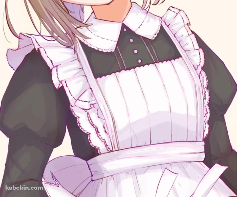 プニプニの可愛い芹沢あさひ / メイド姿 / 青い瞳 / アイドルマスターシャイニーカラーズのAndroidの壁紙(960px x 800px) スマホ用