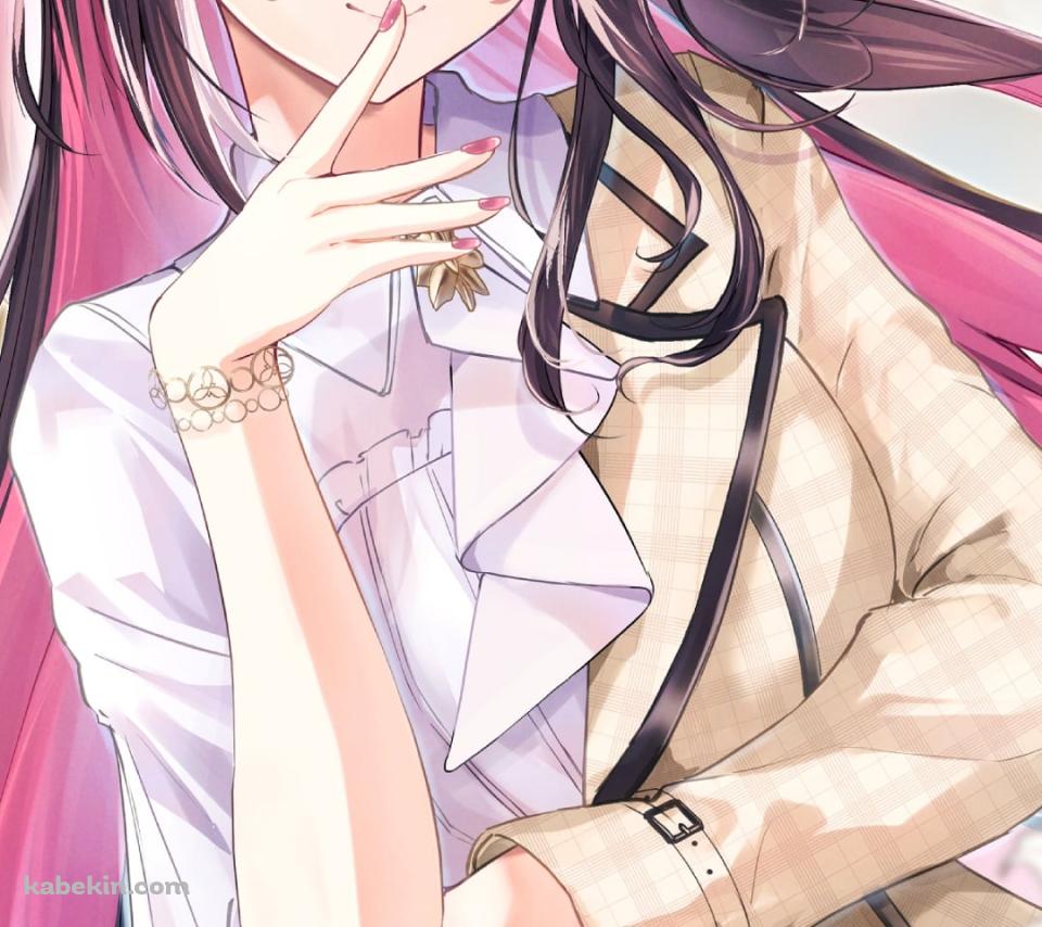 綺麗なAZKi / 舞い散る花 / ホロライブ / バーチャルYouTuber / VtuberのAndroidの壁紙(960px x 854px) スマホ用