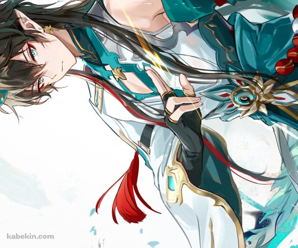 かっこいい丹恒 / 大きな波 / 満月 / 崩壊:スターレイルのAndroidの壁紙(960px x 800px) スマホ用