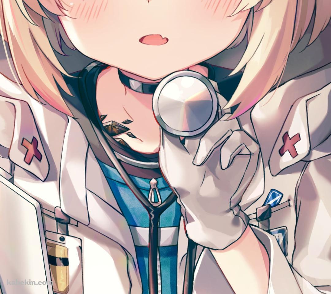 聴診器を持つ可愛いススーロ / 診察 / 診療 / アークナイツのAndroidの壁紙(1080px x 960px) スマホ用