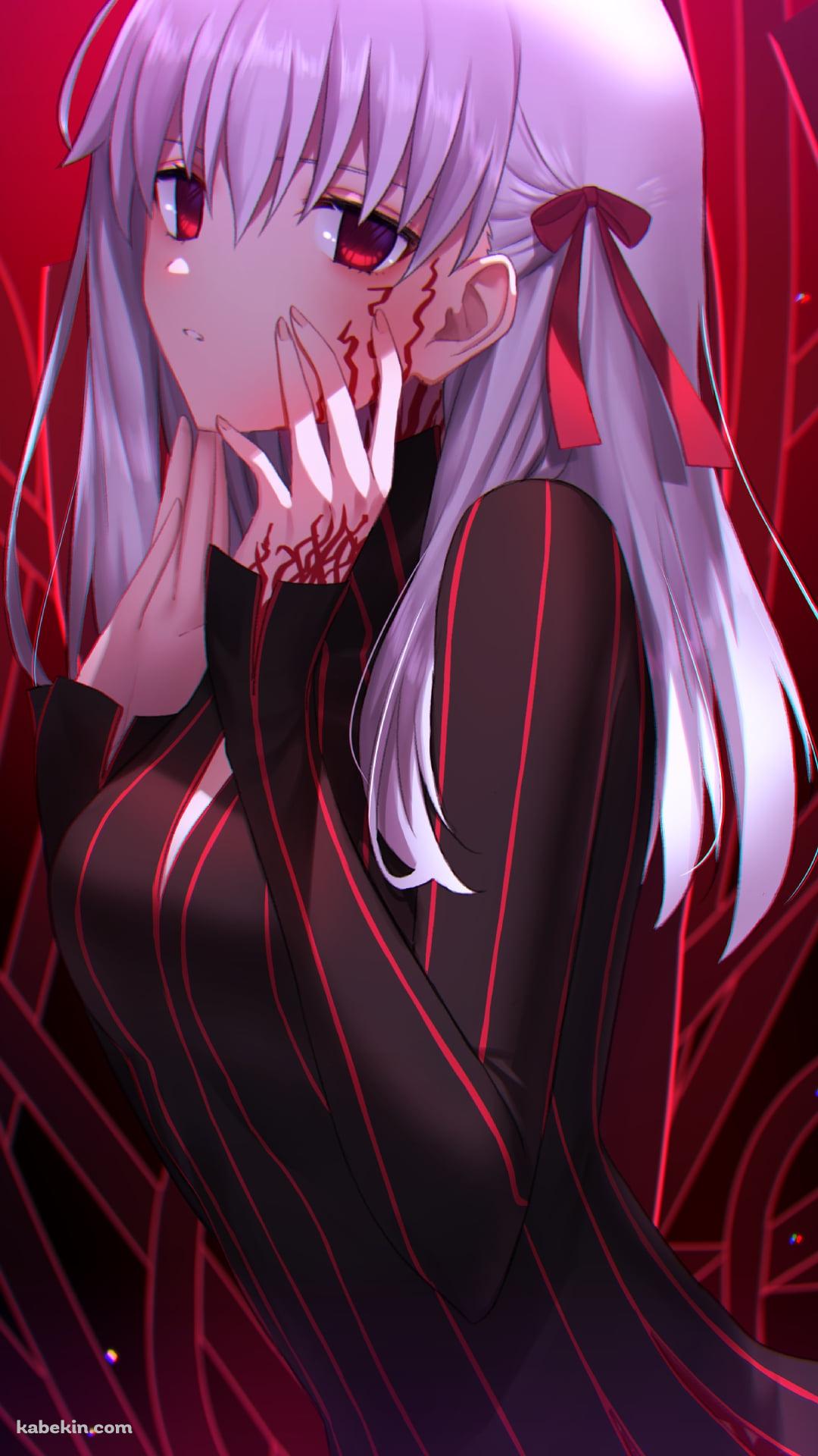 頬に手をあてる黒桜 / 間桐桜 / フェイト／ステイナイト / FateのAndroidの壁紙(1080px x 1920px) スマホ用