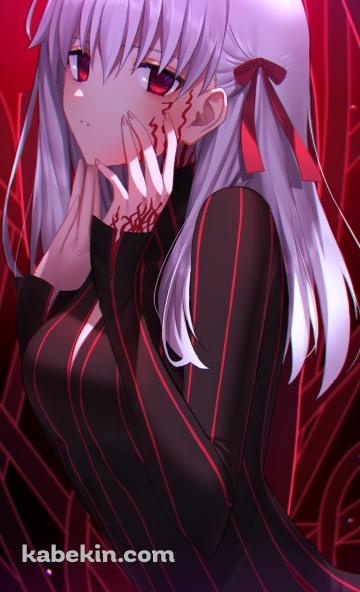 頬に手をあてる黒桜 / 間桐桜 / フェイト／ステイナイト / FateのAndroidの壁紙(360px x 592px) スマホ用