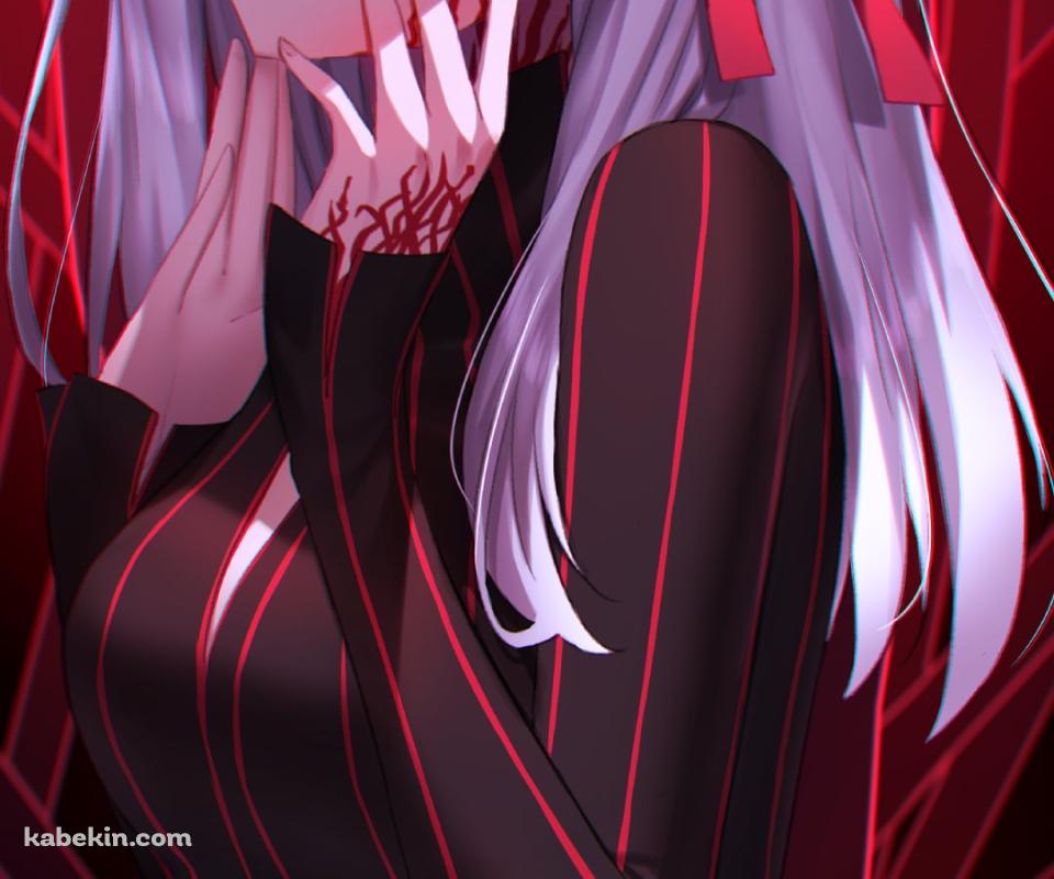 頬に手をあてる黒桜 / 間桐桜 / フェイト／ステイナイト / FateのAndroidの壁紙(960px x 800px) スマホ用