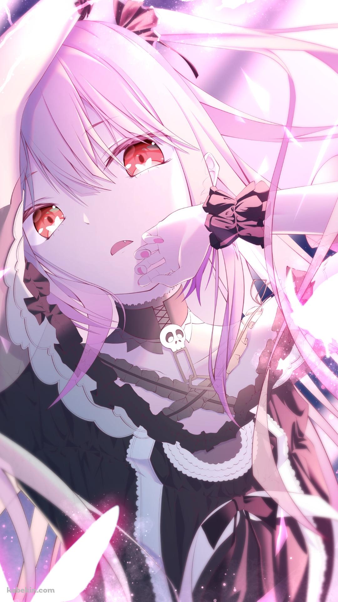 赤い瞳の可愛い潤羽るしあ / ホロライブ / バーチャルYouTuber / VtuberのAndroidの壁紙(1080px x 1920px) スマホ用