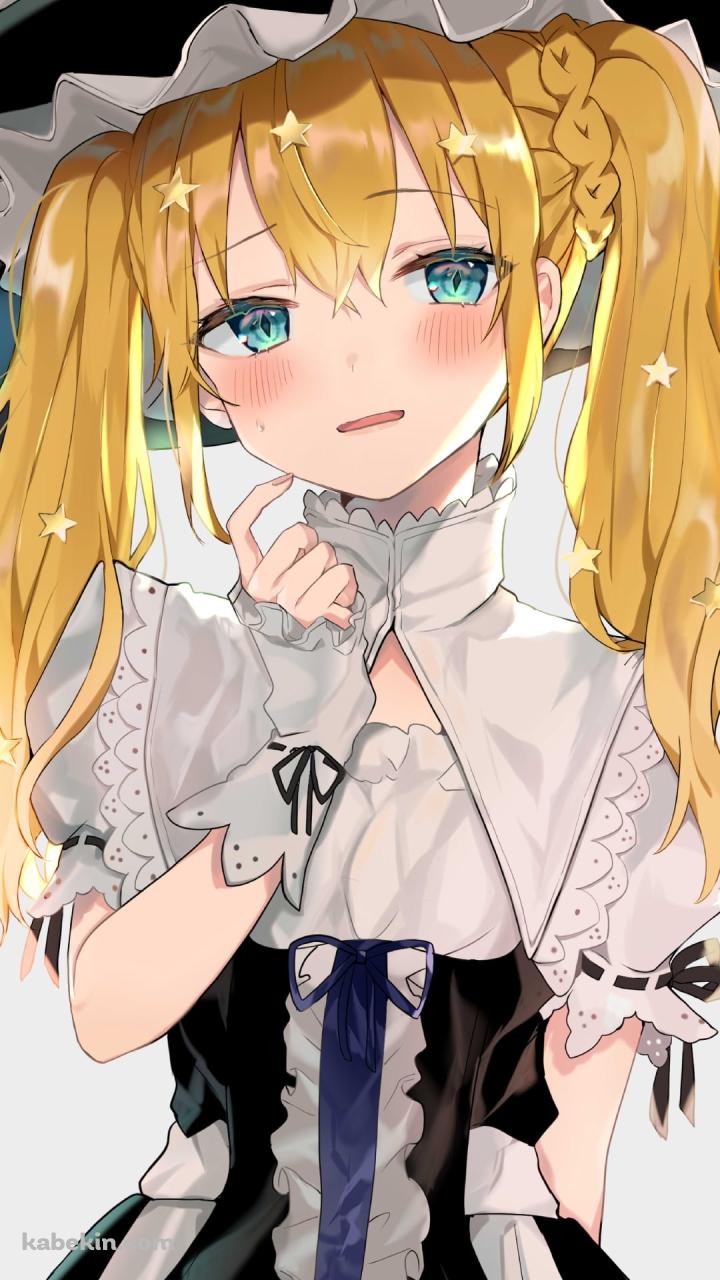照れている霧雨魔理沙 / 東方のAndroidの壁紙(720px x 1280px) スマホ用