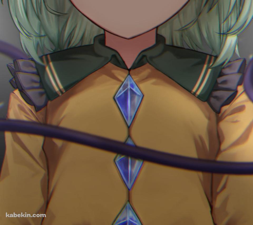 後ろ手を組む古明地こいし（こめいじ こいし） / 東方のAndroidの壁紙(960px x 854px) スマホ用
