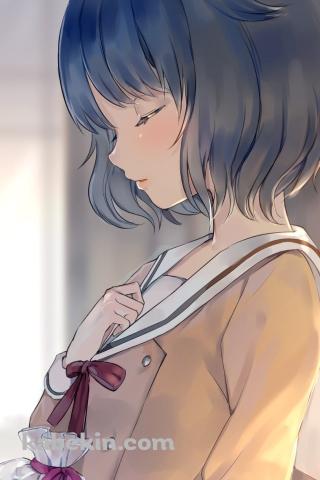 手作りクッキーを持つ牛込りみ / バンドリ！のAndroidの壁紙(320px x 480px) スマホ用