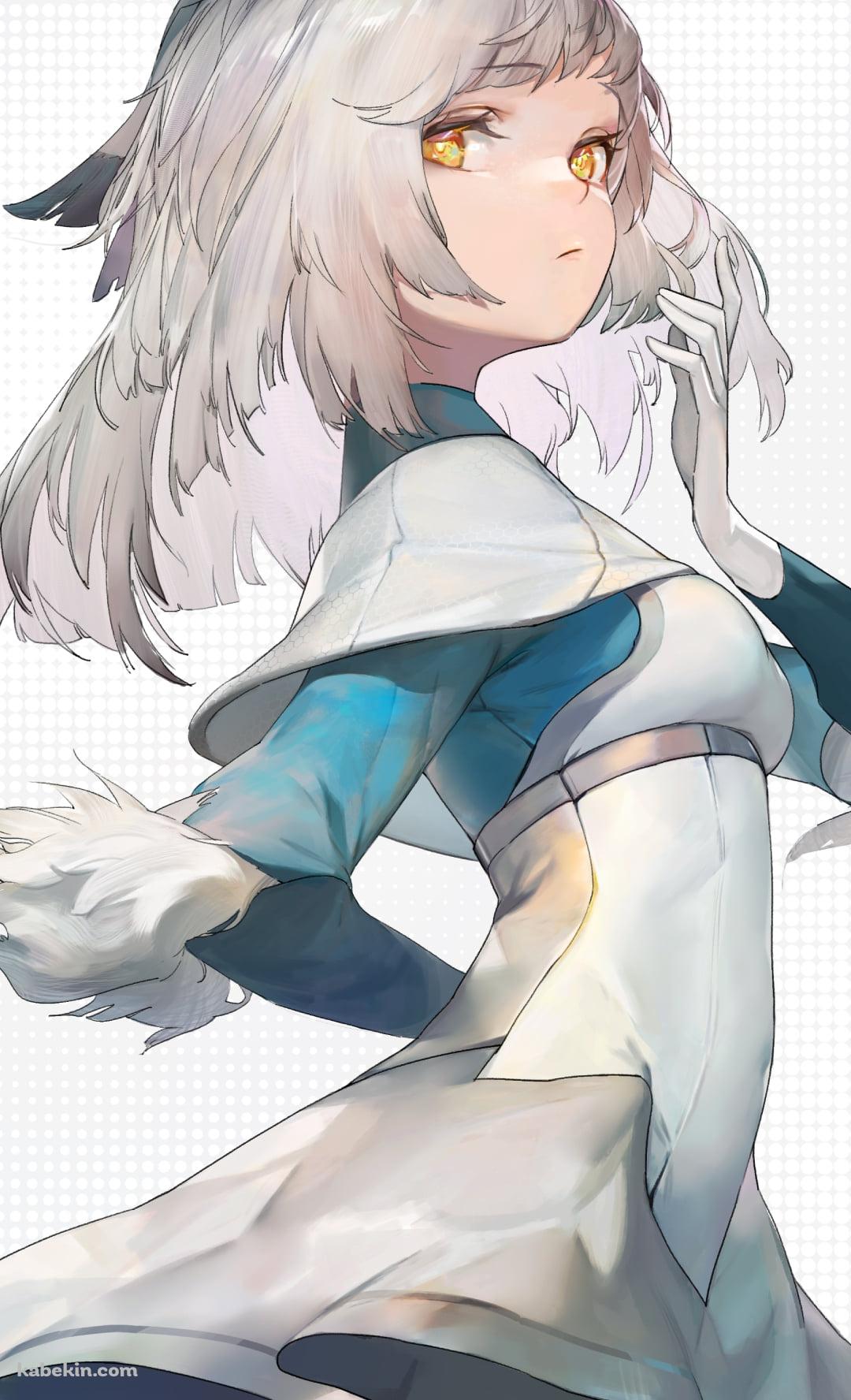 こちらを見つめるフィリオプシス / 黄色い瞳 / アークナイツのAndroidの壁紙(1080px x 1776px) スマホ用