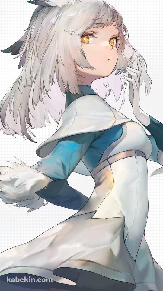 こちらを見つめるフィリオプシス / 黄色い瞳 / アークナイツのAndroidの壁紙(540px x 960px) スマホ用