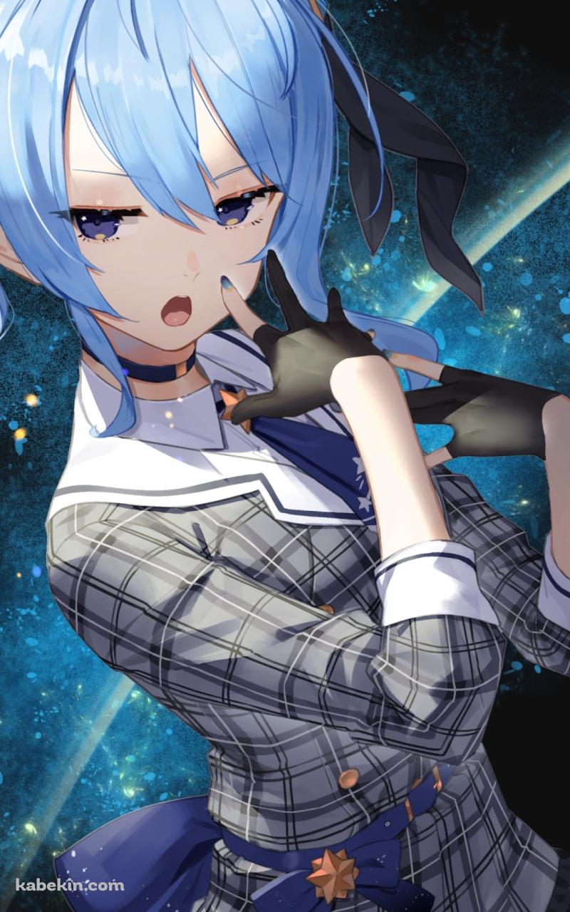 宇宙と星街すいせい / 銀河 / ホロライブ / バーチャルYouTuber / VtuberのAndroidの壁紙(800px x 1280px) スマホ用