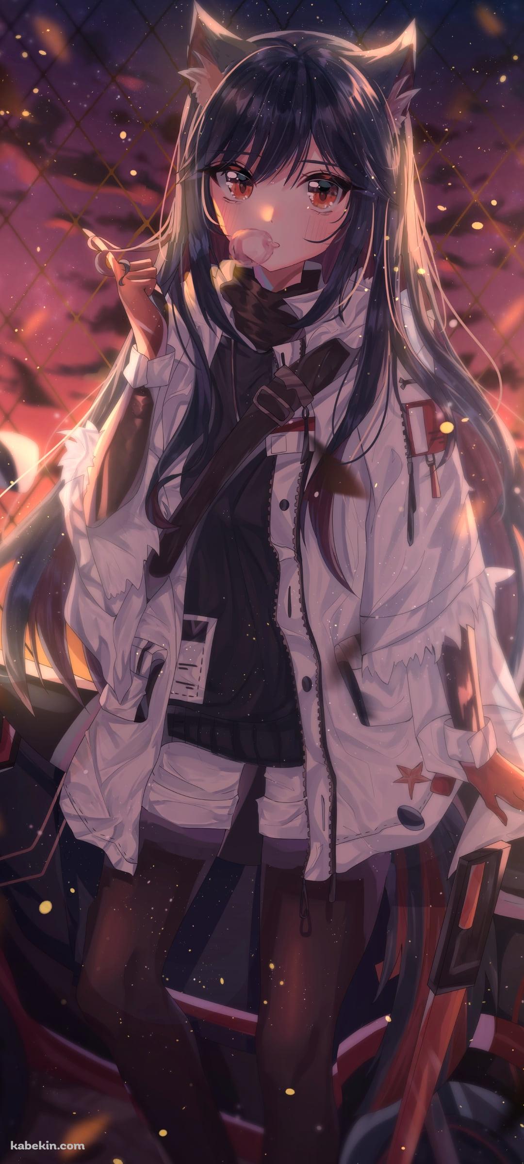 フェンスの前に佇むテキサス / アークナイツのAndroidの壁紙(1080px x 2400px) スマホ用