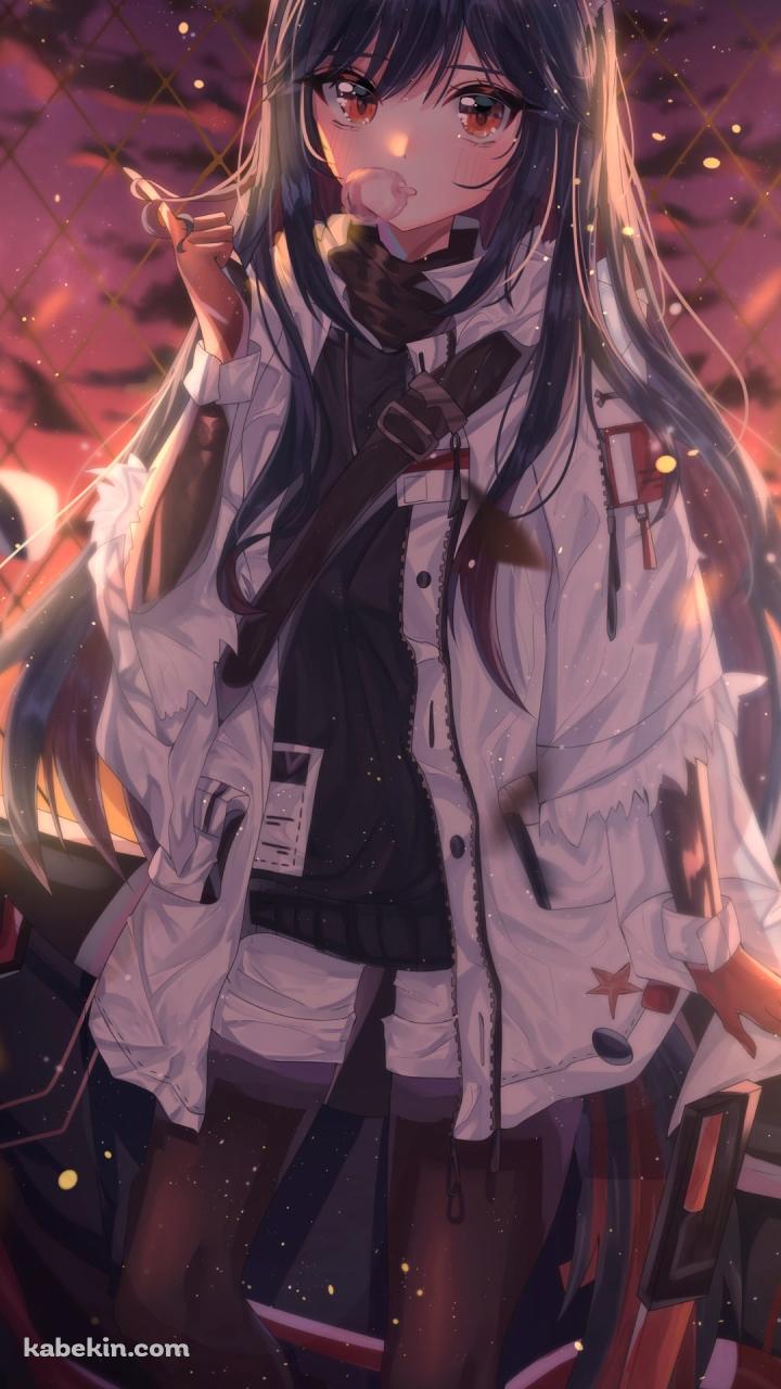 フェンスの前に佇むテキサス / アークナイツのAndroidの壁紙(720px x 1280px) スマホ用