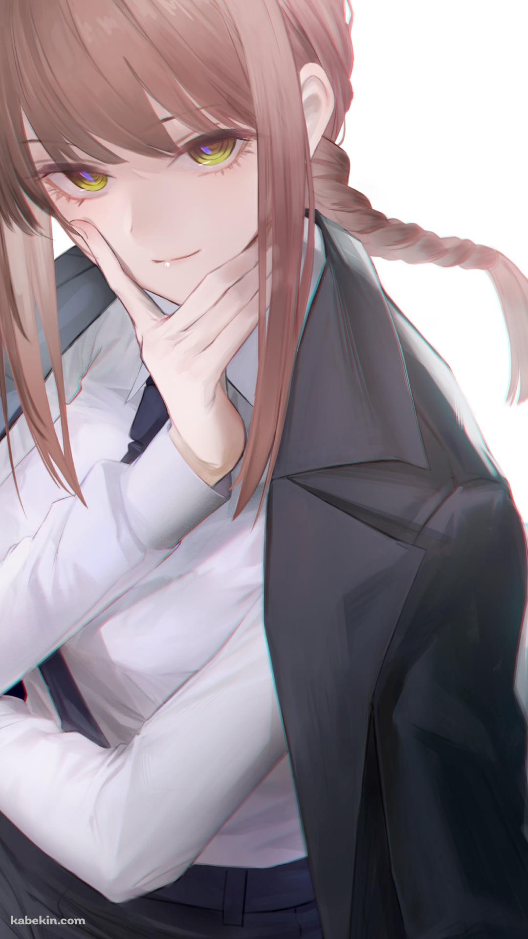 顎に手をあて考え込むマキマ / チェンソーマンのAndroidの壁紙(1080px x 1920px) スマホ用