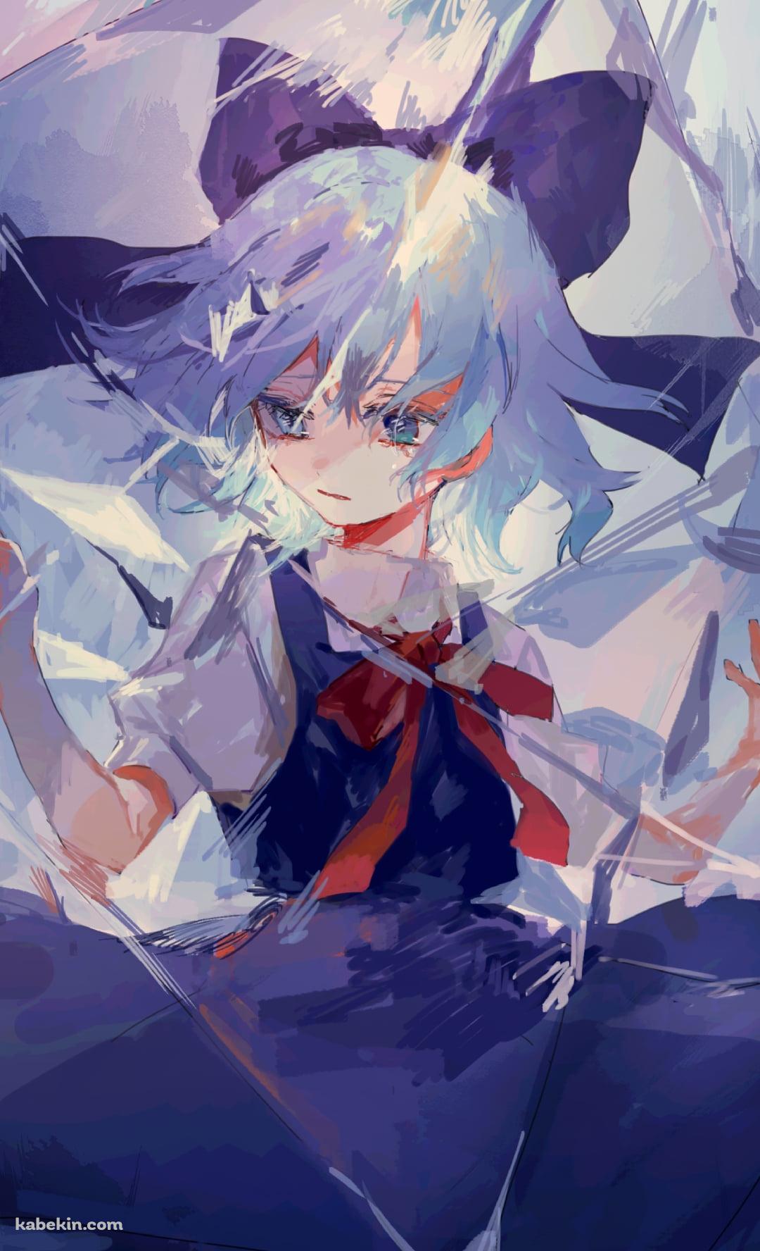クリスタルの中に入ったチルノ / 東方のAndroidの壁紙(1080px x 1776px) スマホ用