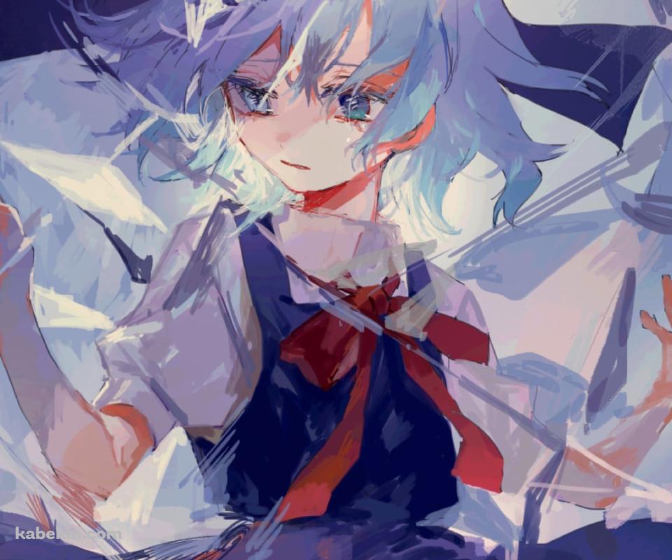 クリスタルの中に入ったチルノ / 東方のAndroidの壁紙(960px x 800px) スマホ用