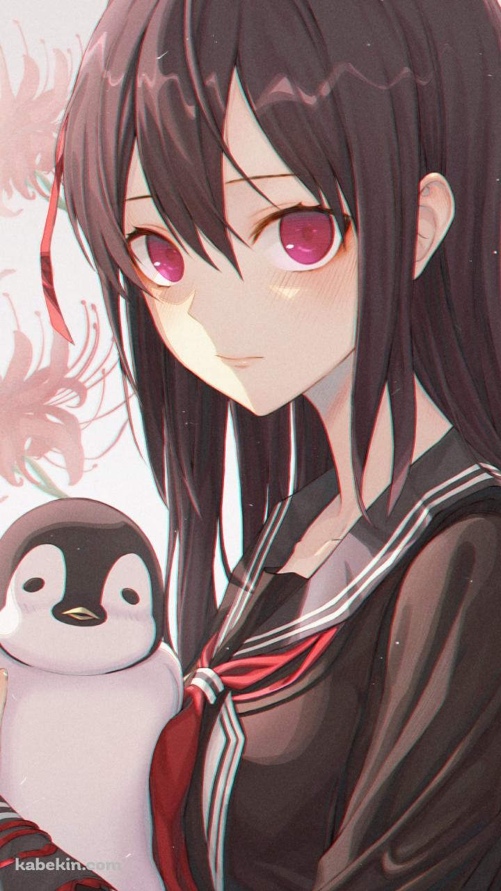 ペンギンを抱くジェーン / キングスレイドのAndroidの壁紙(720px x 1280px) スマホ用