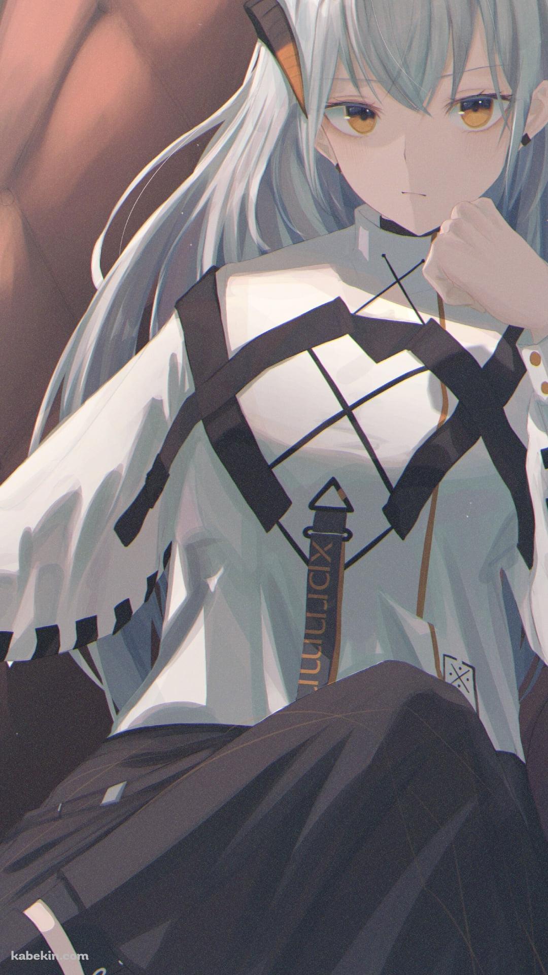 椅子に座って肘をつくサリア / アークナイツのAndroidの壁紙(1080px x 1920px) スマホ用