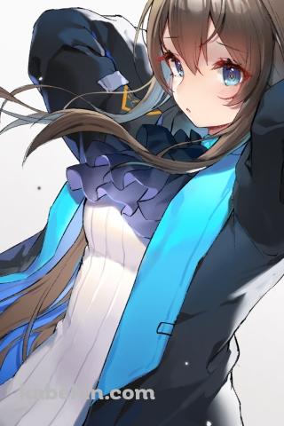 髪をかきあげる可愛いアーミヤ / 兎耳 / アークナイツのAndroidの壁紙(320px x 480px) スマホ用