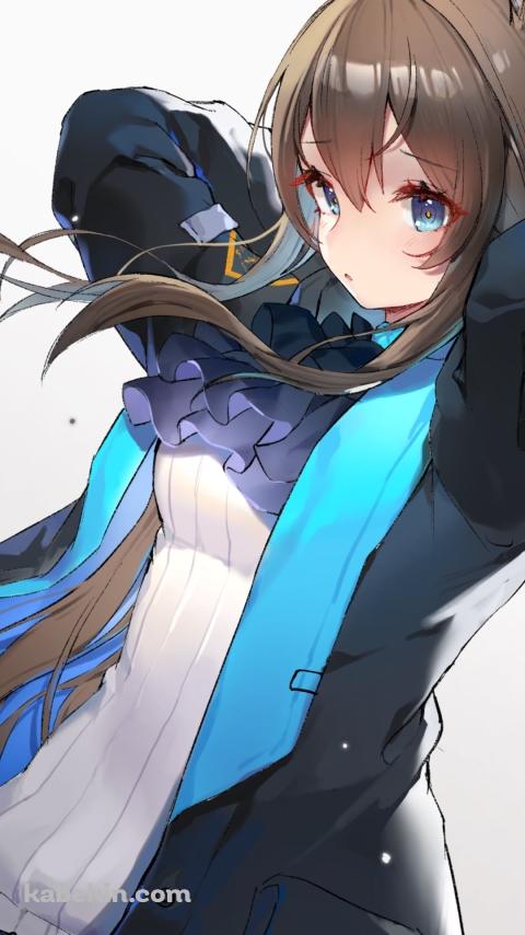髪をかきあげる可愛いアーミヤ / 兎耳 / アークナイツのAndroidの壁紙(480px x 854px) スマホ用