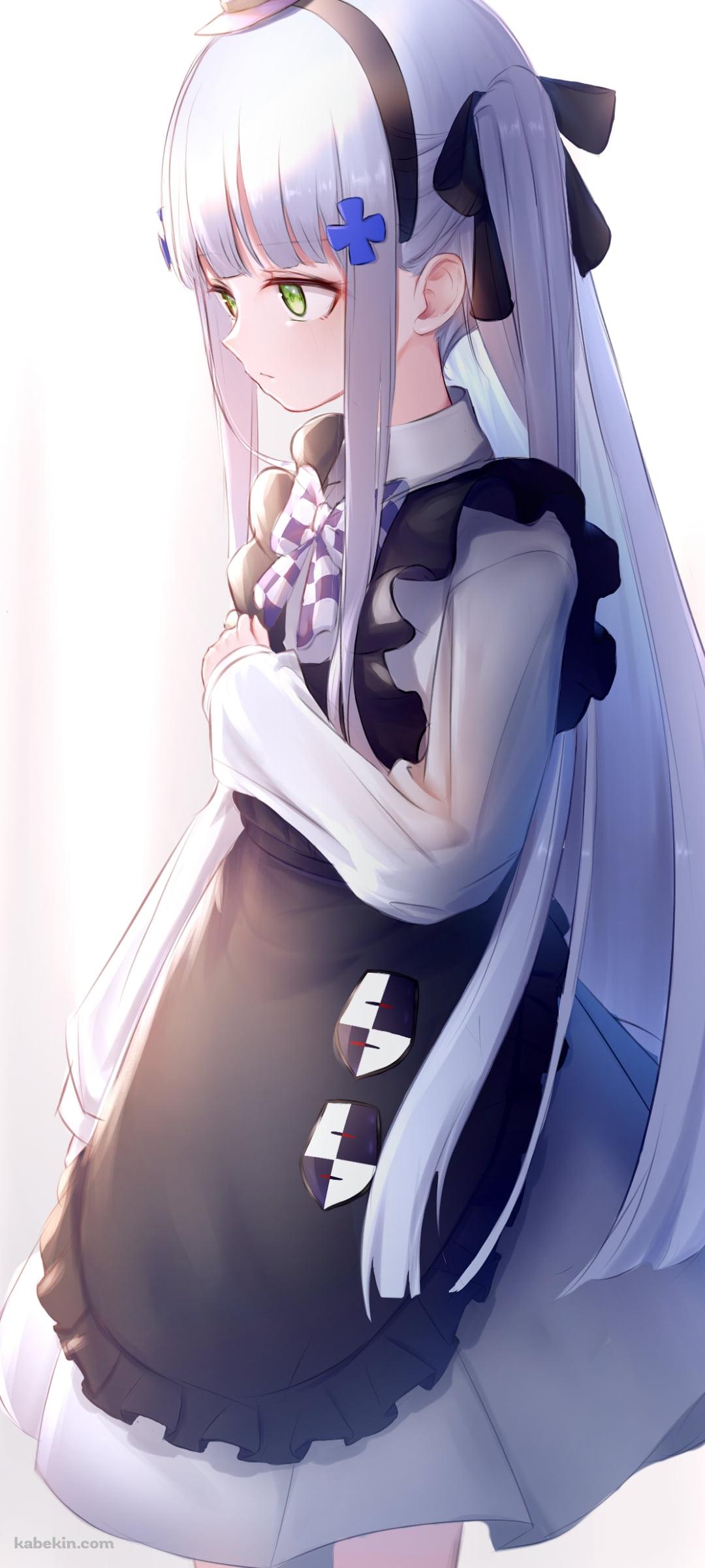 胸元に手をあてるHK416 / ドールズフロントラインのAndroidの壁紙(1080px x 2400px) スマホ用