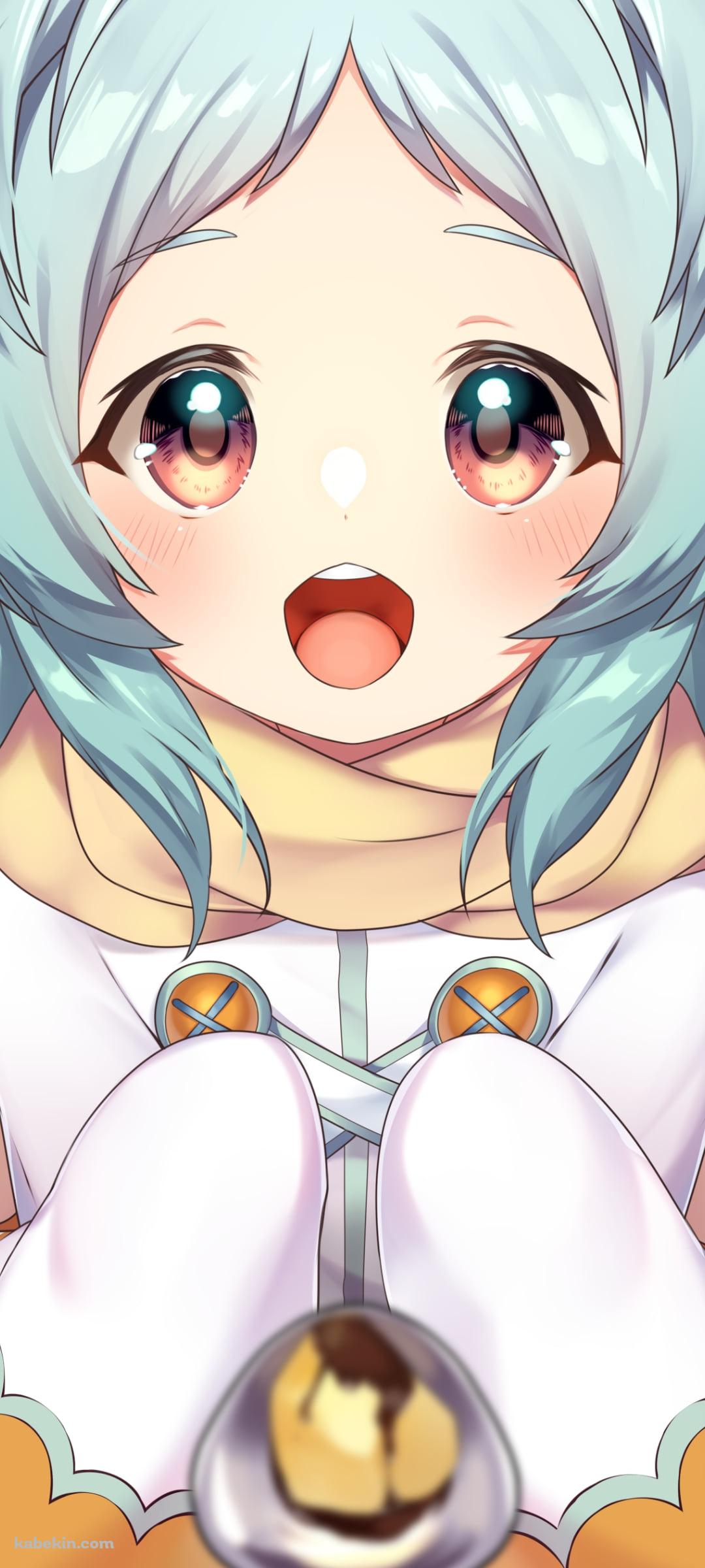 プリンにテンション上がるミヤコ / プリンセスコネクト!Re:diveのAndroidの壁紙(1080px x 2400px) スマホ用