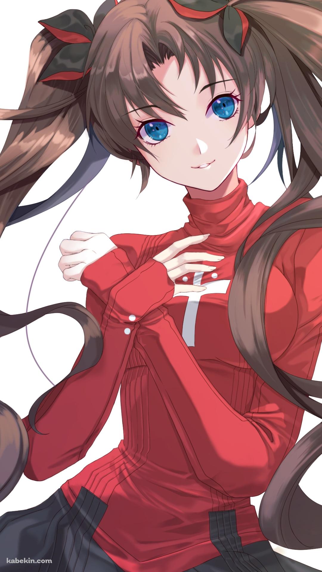 胸元で手を交差する遠坂凛 / fate/grand orderのAndroidの壁紙(1080px x 1920px) スマホ用