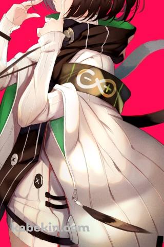 眼鏡の縁を触るサイレンス / アークナイツのAndroidの壁紙(320px x 480px) スマホ用