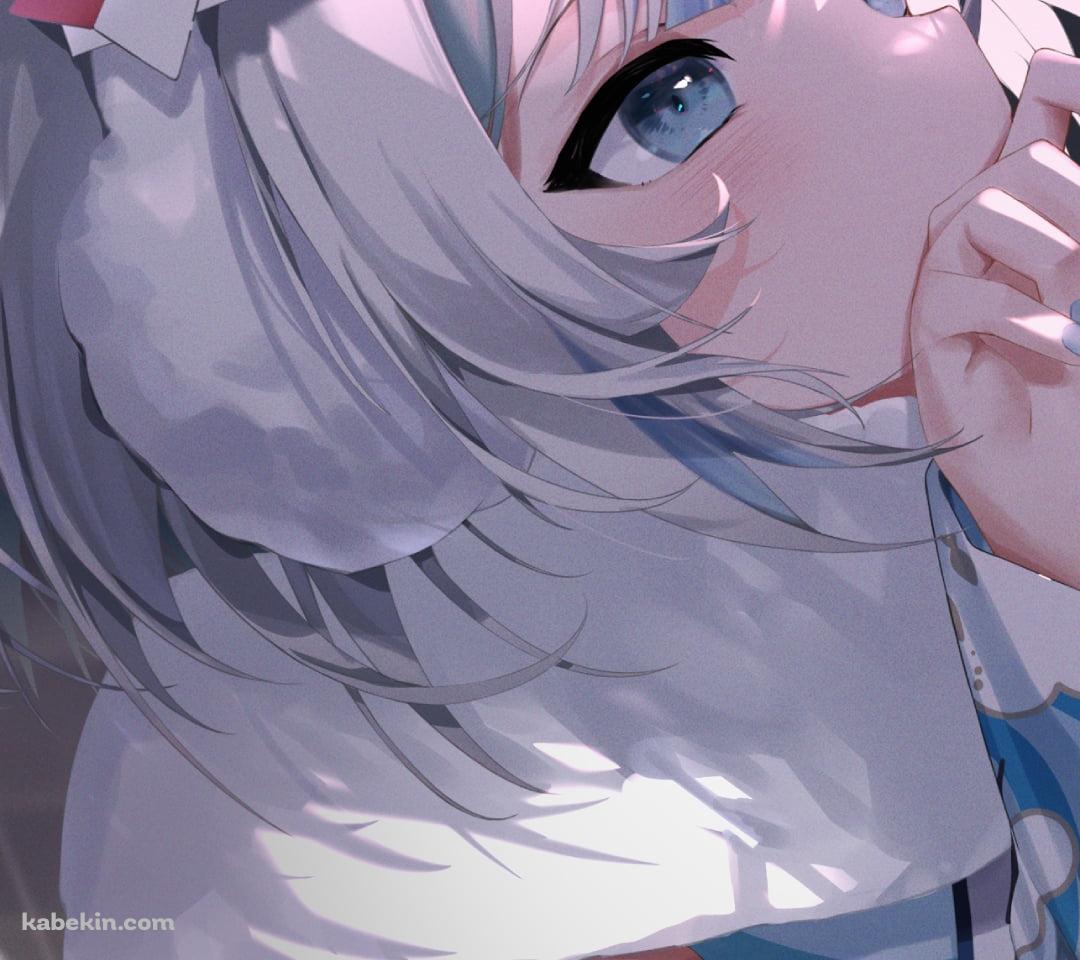 線香花火に顔を近づけて見る可愛いがうる・ぐら / ホロライブ / バーチャルYouTuber / VtuberのAndroidの壁紙(1080px x 960px) スマホ用
