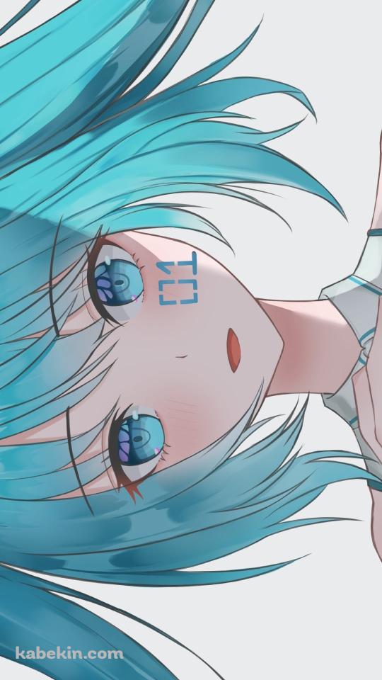 首元に手をあてる可愛い初音ミク / 01 / ボカロ / ボーカロイドのAndroidの壁紙(540px x 960px) スマホ用