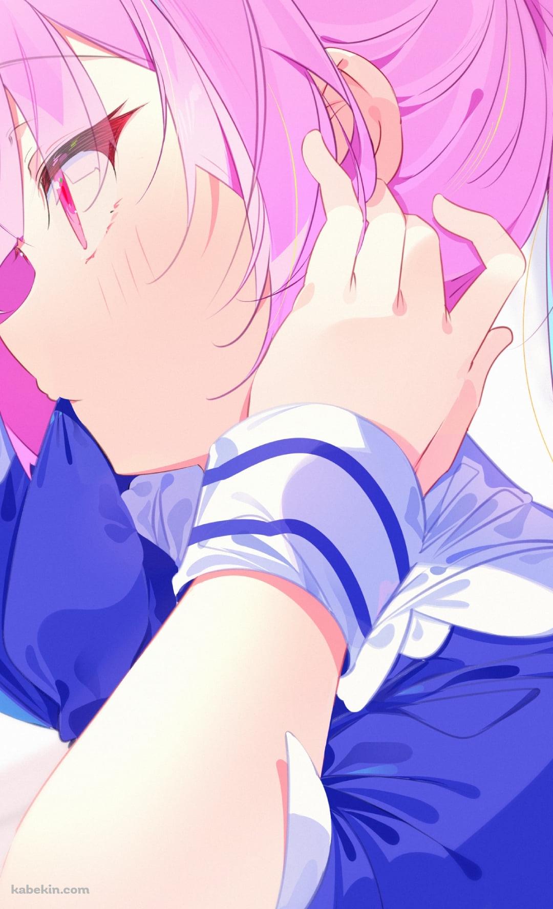 ポニーテールに髪を結わく湊あくあ / ホロライブ / バーチャルYouTuber / VtuberのAndroidの壁紙(1080px x 1776px) スマホ用