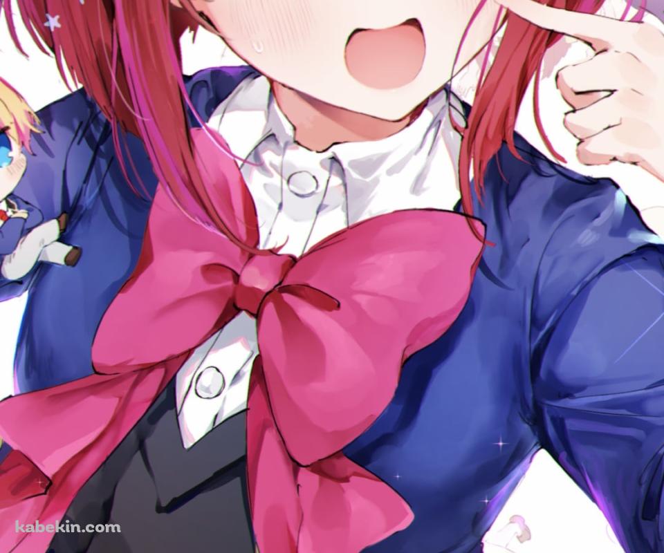 可愛い有馬かな / 星野ルビー / 星野アクア / 推しの子のAndroidの壁紙(960px x 800px) スマホ用