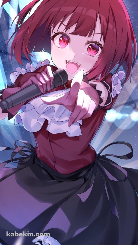 ステージ上で指をさす可愛い有馬かな / 推しの子のAndroidの壁紙(480px x 854px) スマホ用