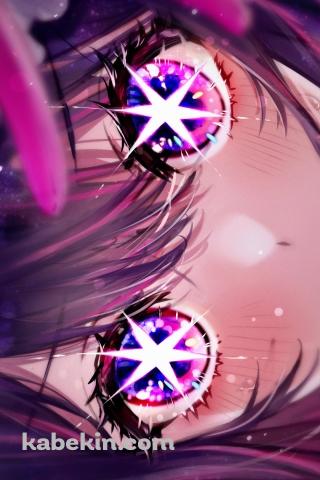 Wピースをした目がキラキラの可愛い星野アイ / 推しの子のAndroidの壁紙(320px x 480px) スマホ用